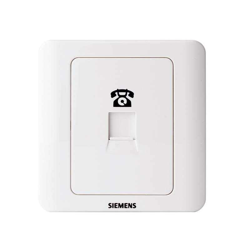 西门子（SIEMENS）远景系列一位电话插座面板5TG0120-1CC1