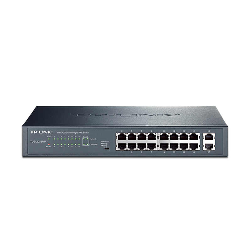 普联（TP-LINK）16口POE交换机TL-SL1218MP