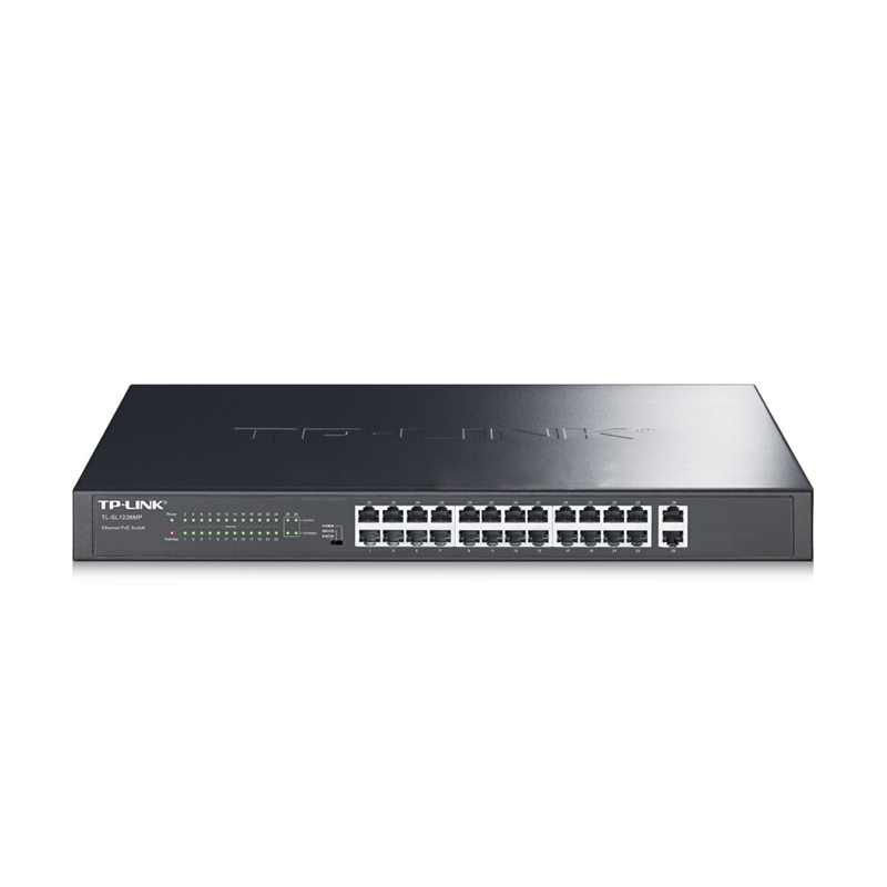 普联（TP-LINK）24口百兆POE交换机TL-SL-1226MP