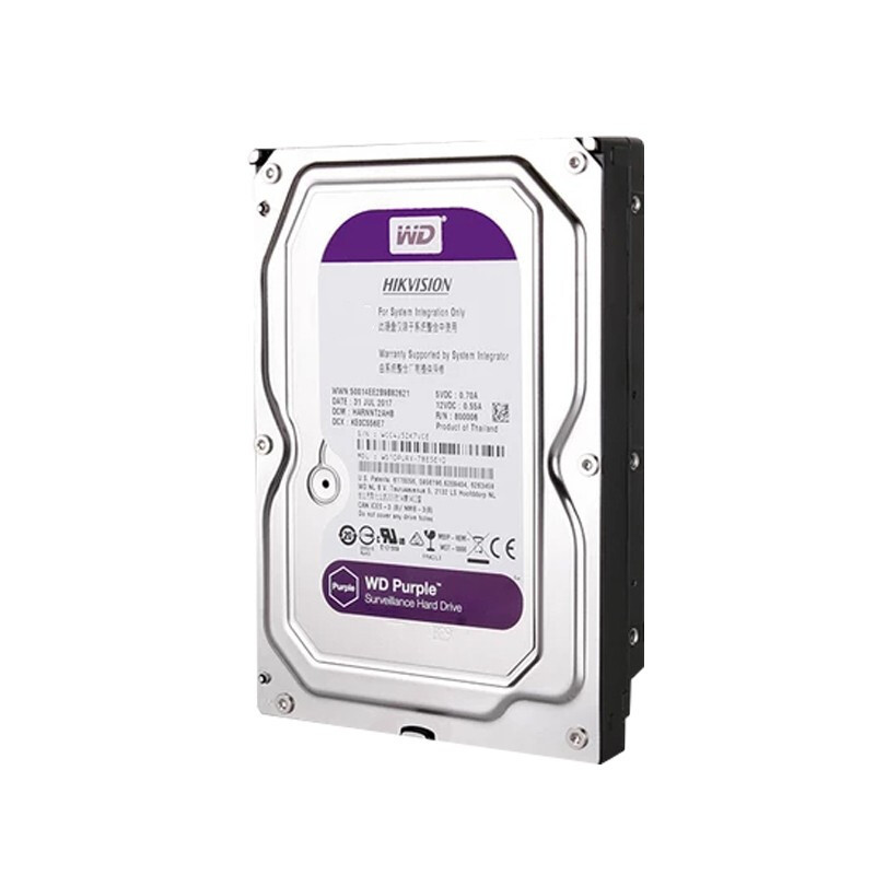 海康威视hikvisionwd60purx6tintellipower6tb西部数据监控级硬盘1个