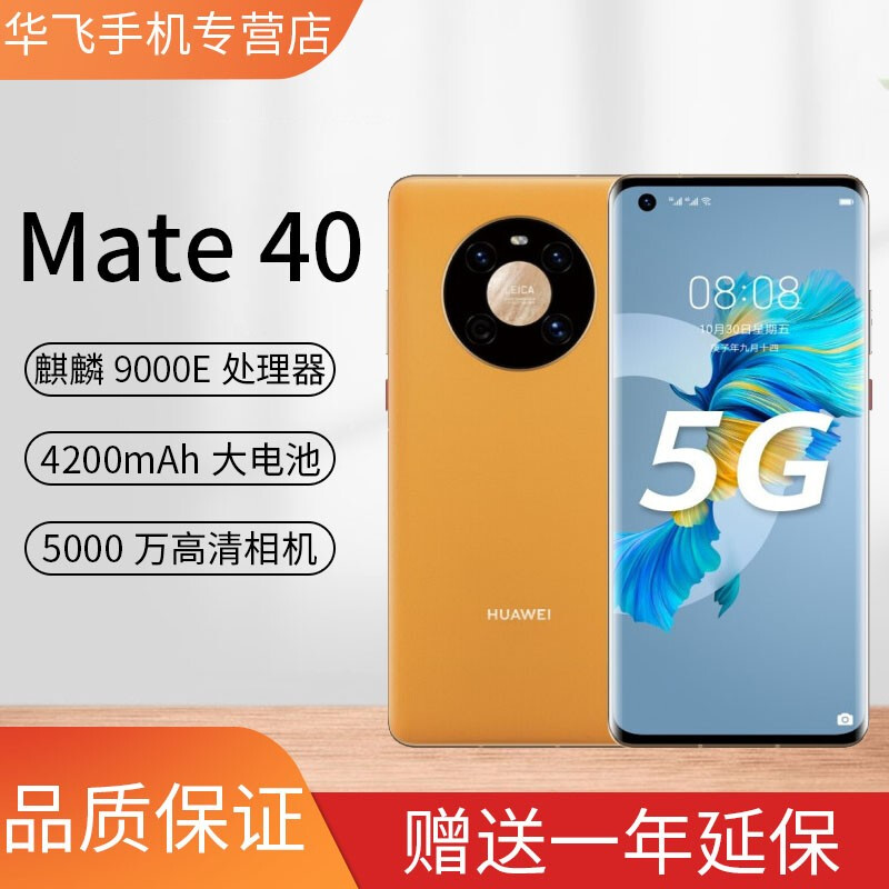 华为(HUAWEI) Mate40 5G （简配） 手机麒麟9000ESoC芯片全网通5G手机8GB+128GB 秋日胡杨【报价，品牌，怎么样】 |  合电站