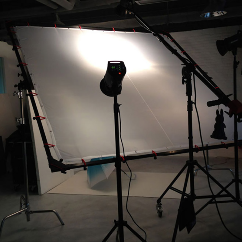 贝阳beiyang大型摄影柔光屏套装蝴蝶布影室广告拍摄挡光板遮阳架大号