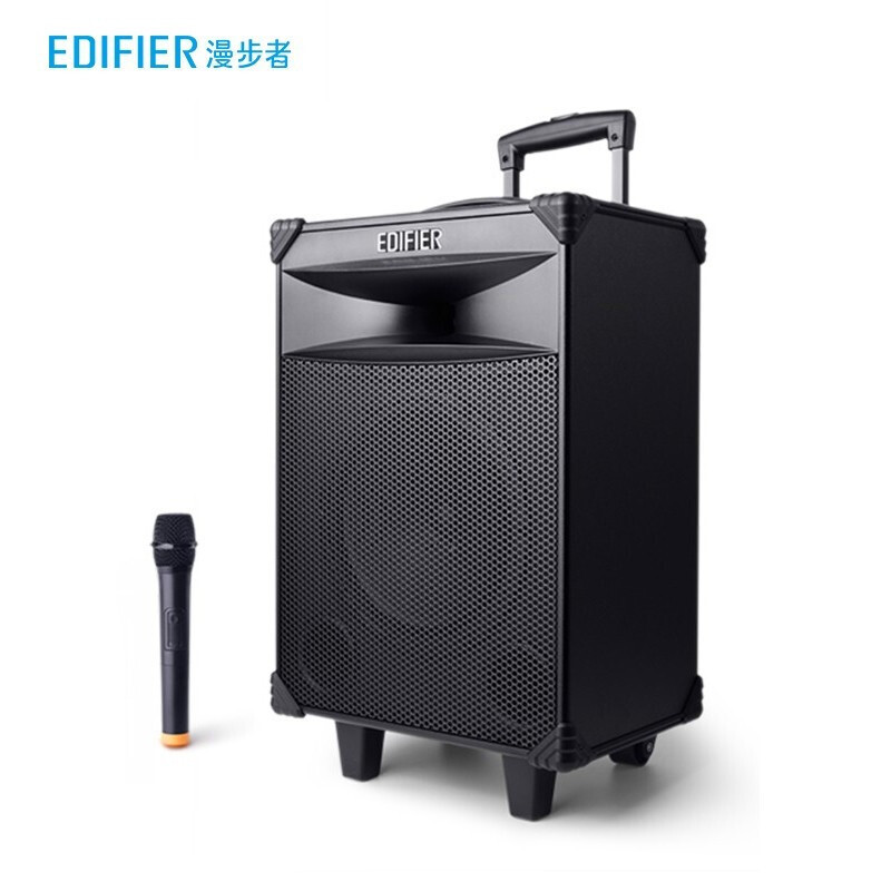 漫步者edifierd388英寸专业广场舞音响会议音响蓝牙拉杆音箱户外音响