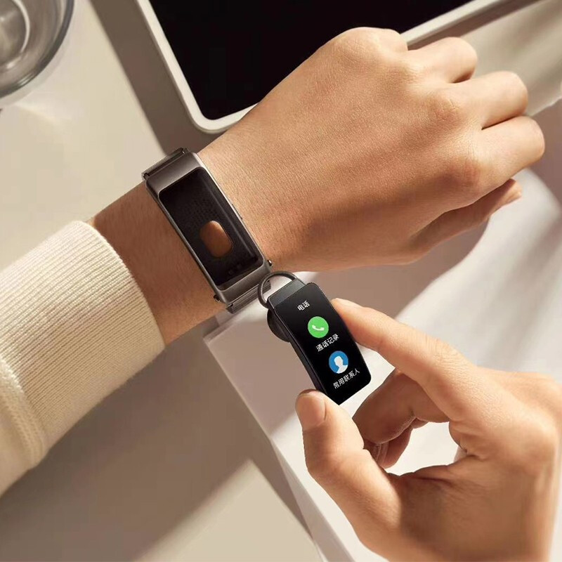 华为huaweifdsb19b6运动手环智能手环蓝牙耳机心率监测触控遥控拍照扫