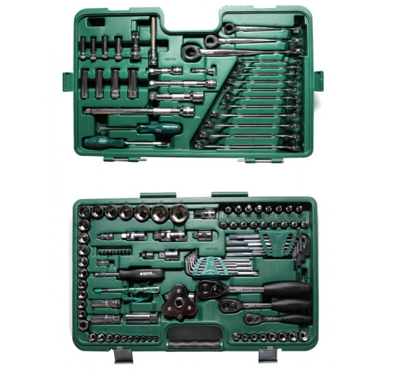 世达sata09014g128件套汽修工具套装1202件套筒