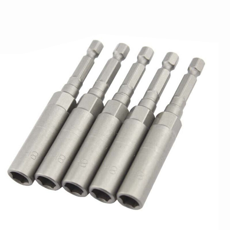 尼高14加深风批套筒批头加长套筒批咀80mm长旋具套筒头电动螺丝刀头