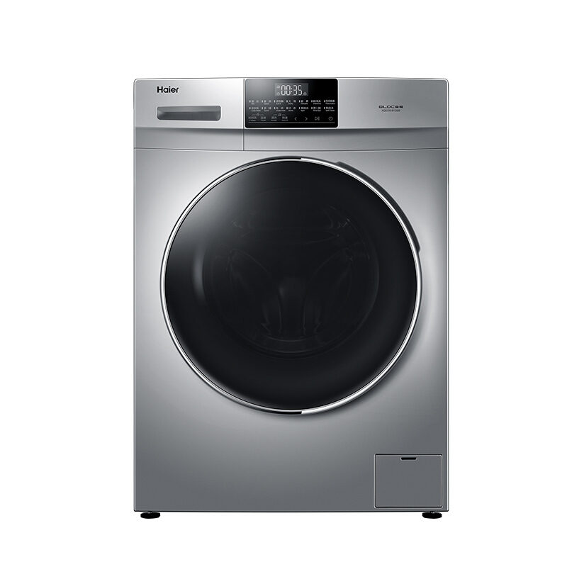 海尔haierxqg100b1292610公斤滚筒洗衣机家用变频触控面板巴氏除菌